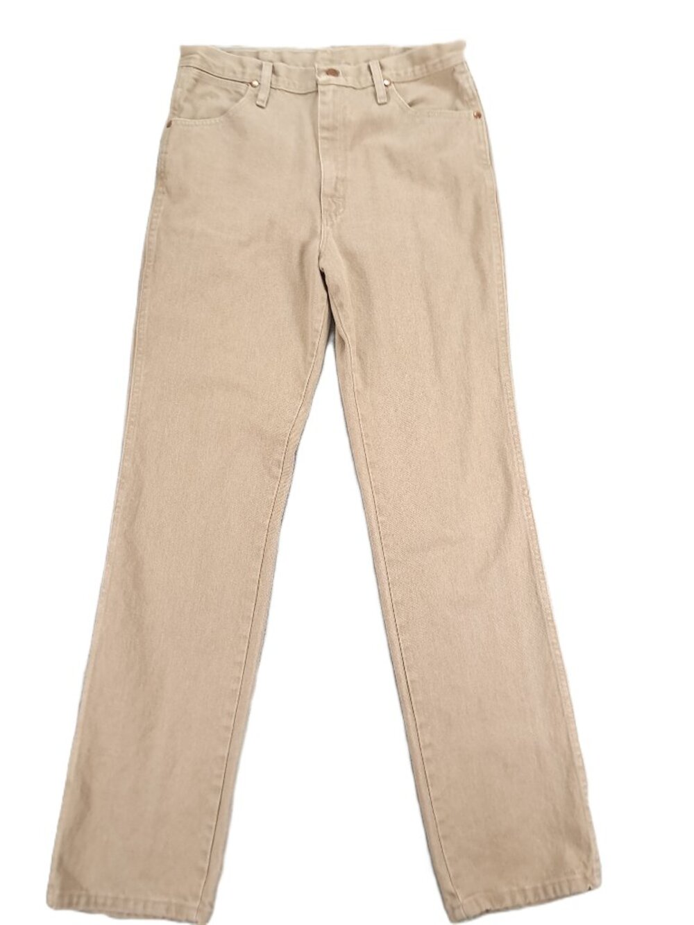 Wrangler Jean 936 Tan Men Tag 32x34 Cowboy Cut Slim Fit 100% Cotton Denim
